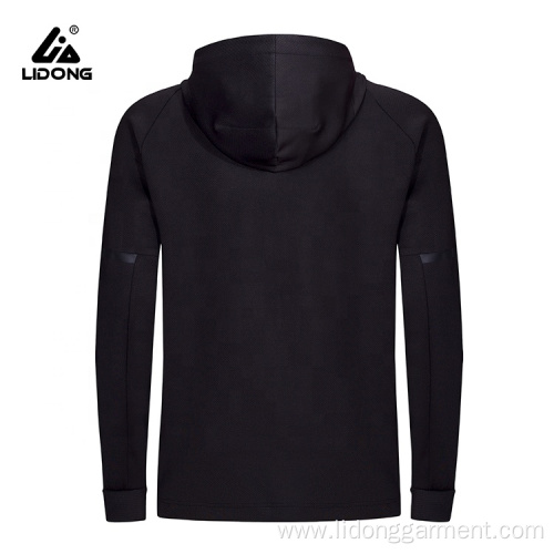 Fashion Mens Reflective Stripe Plain Gym Hoodie Men